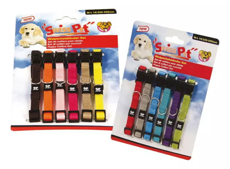 swisspet Welpenhalsbänder M-L,6 Stk.